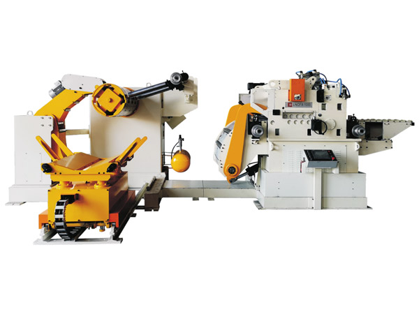 三機一體NC高配型精密料架矯直送料機